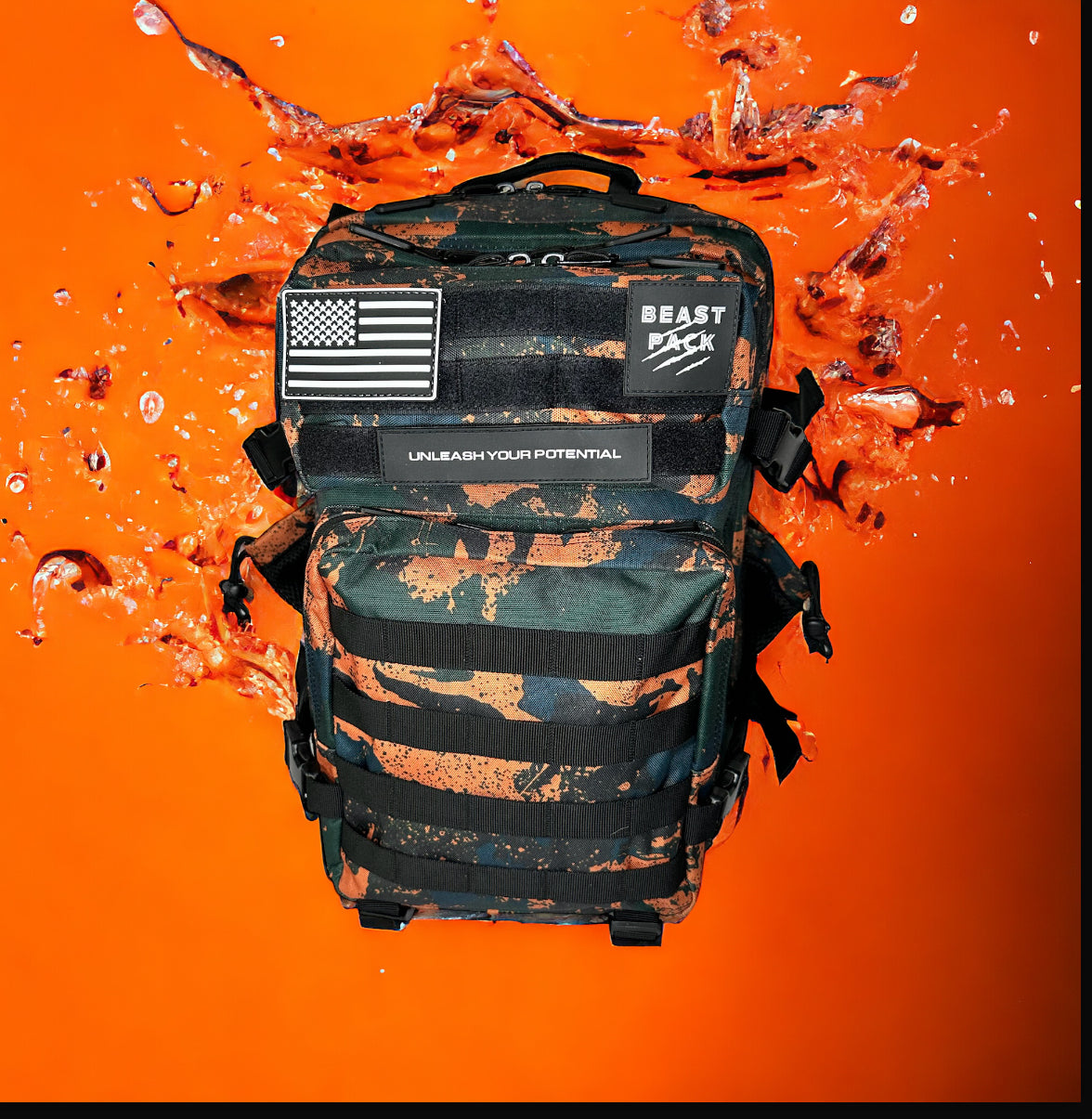 BEASTPACK orange splash 35L