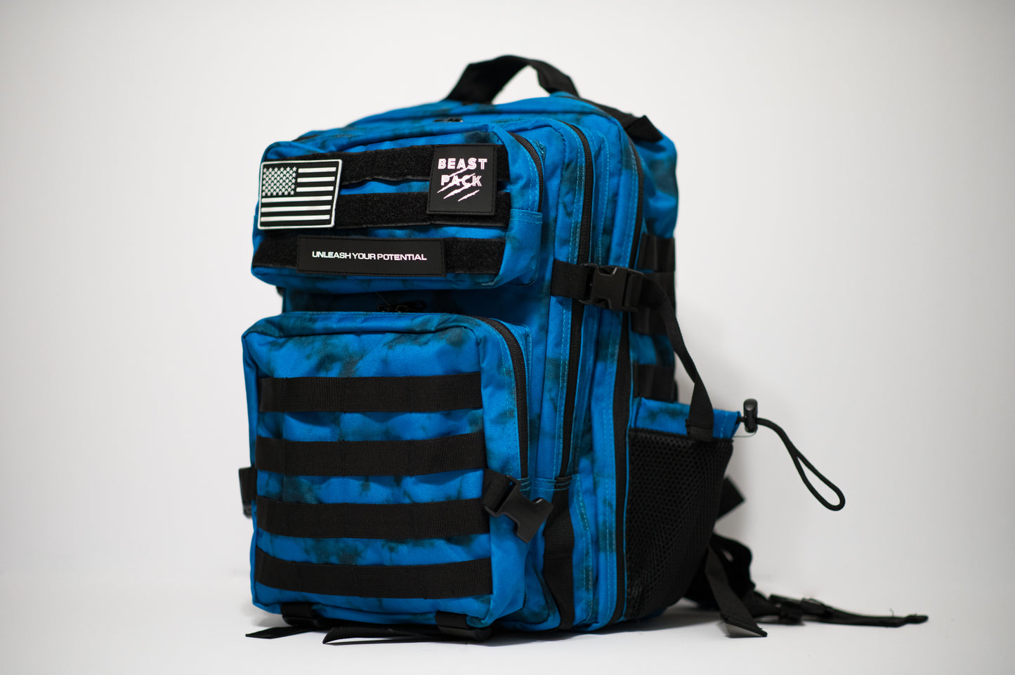 Beast pack tie-dye blue