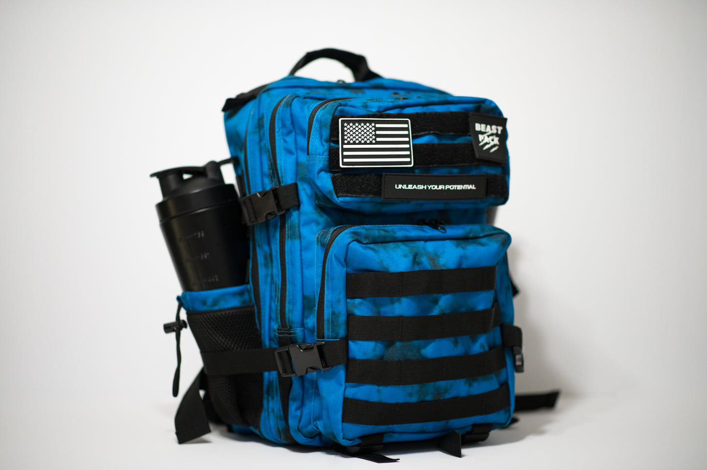 Beast pack tie-dye blue