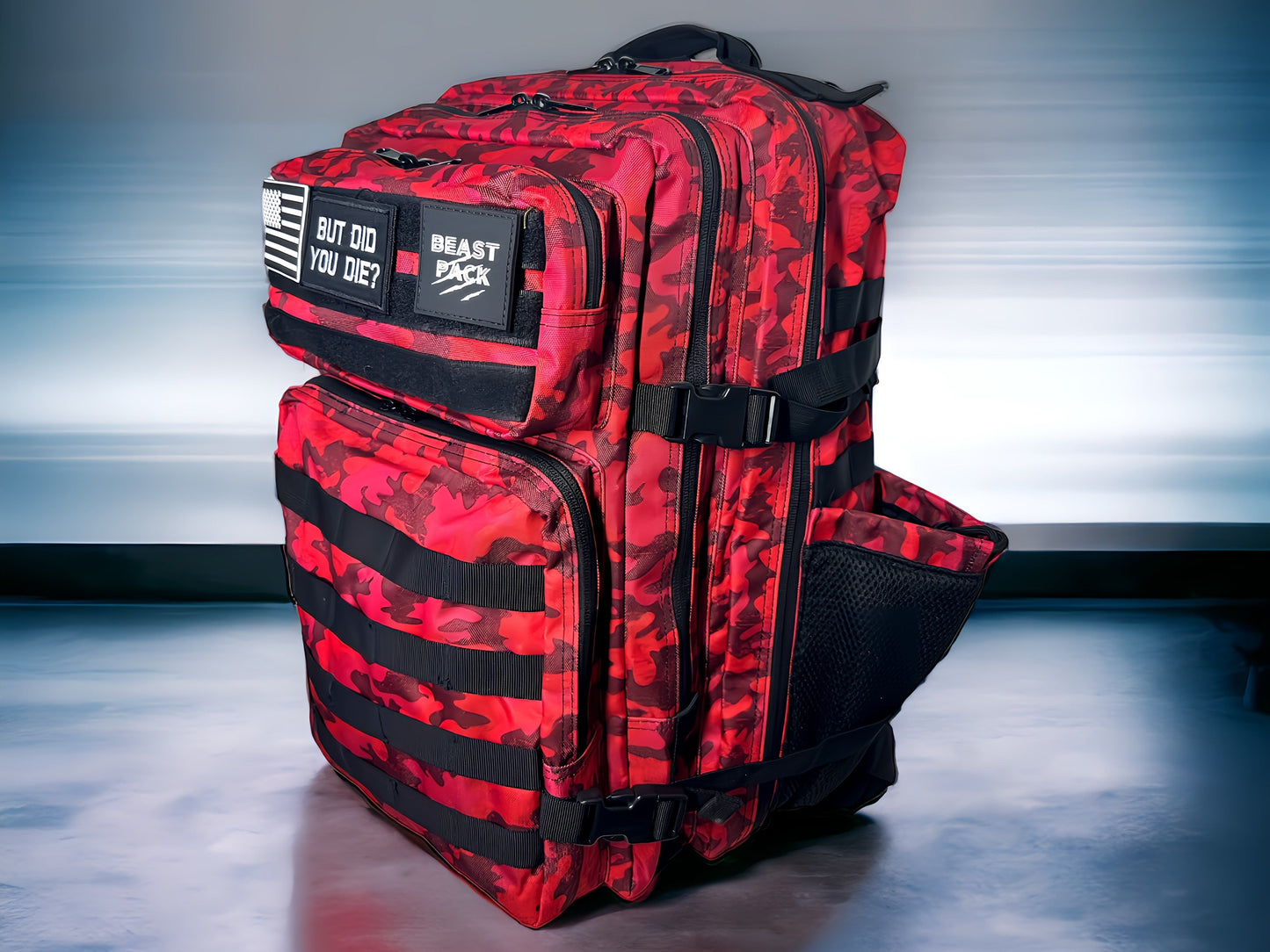 Beast pack tie-dye red