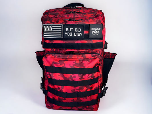 Beast pack tie-dye red