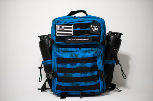 Beast pack tie-dye blue